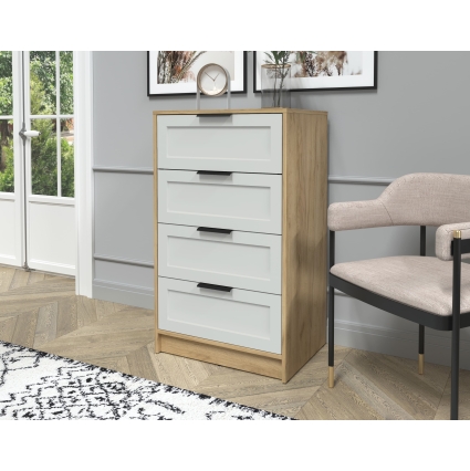 Kомод Тренд КТ-К60 (Дуб золотой ЛДСП/ Грэй ЛМДФ) Ш600 В1020 Г451